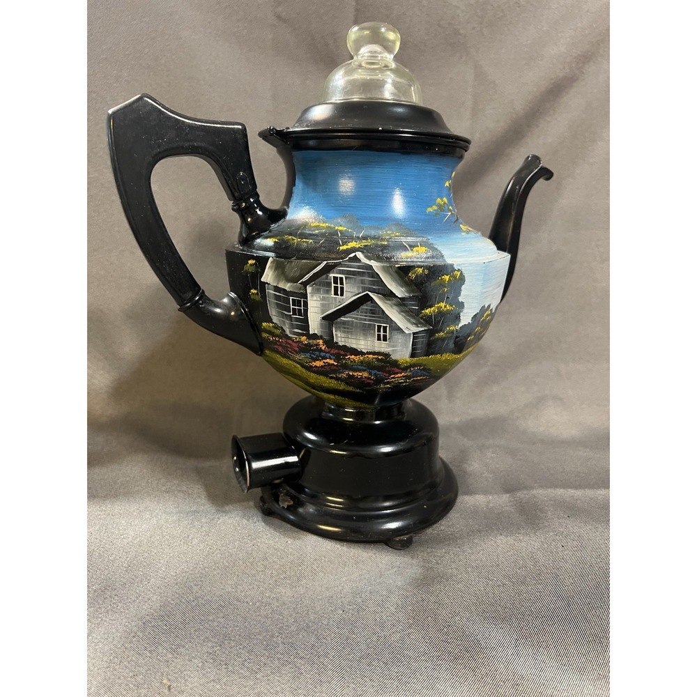 VTGβ SAMOVAR POT BEAUTIFUL SCENE DECOR NO PLUG (2519)